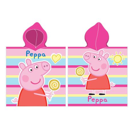 Peppa Pig Pink Hooded Towel Poncho £9.49